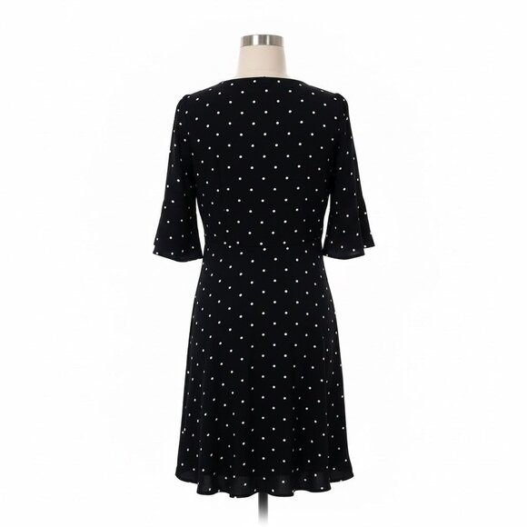 Free People All Yours Polka Dot Mini Dress A-Line 3/4 Sleeve V-Neck Oversized - Picture 7 of 11